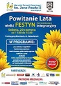 Wielki festyn integracyjny na powitanie lata został przeniesiony na 26 września