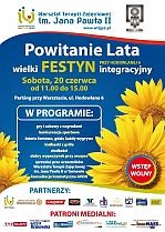 Wielki festyn integracyjny na powitanie lata został przeniesiony na 26 września