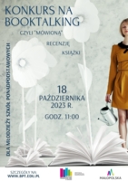 Plakat konkursu na booktalking