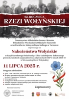 Platat uroczystości z okazji 82. rocznicy rzezi wołyńskiej
