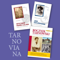 Plakat promocji nowych publikacji o Tarnowie