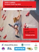 Plakat Pucharu Europy Juniorów we wspinaczce sportowej