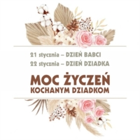 okolicznościowa grafika z bukietem kwiatów