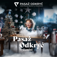 Plakat "Pasażu odkryć w Gemini"