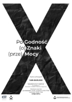 Plakat wystawy fotografii „PoGodność (o)Znaki (prze)Mocy”