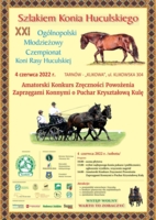 Plakat imprezy "Szlakiem Konia Huculskiego"