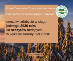 Plakat akcji zdobywania Korony Gór Polski