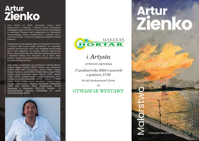 Ulotka wystawy Artura Zienko