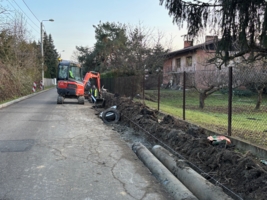 zdjęcie z prac poszerzania ulicy Ostrogskich