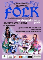 Folk na starówce, plakat