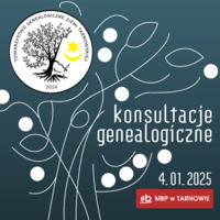 Plakat konsultacji genealogicznych