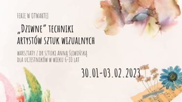 Plakat ferii w otwARTej