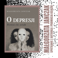 Plakat spotkania autorskiego z Małgorzatą Janczak