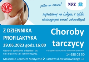 Plakat spotkania "Z dziennika profilaktyka"