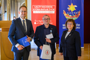 Wręczenie odznaczeń Honorowy Dawca Krwi – Zasłużony dla Zdrowia Narodu