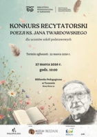 Plakat konkursu recytatorskiego