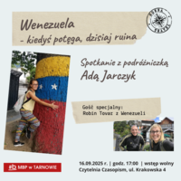 Plakat spotkania z Adrianną Jarczyk