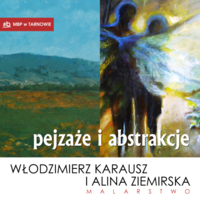 Plakat wystawy "Pejzaże i abstrakcje"
