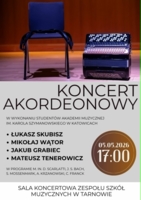 Plakat koncertu akordeonowego