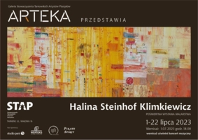 Plakat wystawy Haliny Steinhof Klimkiewicz