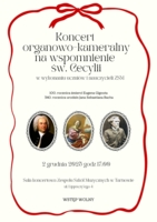 Plakat koncertu cecyliańskiego