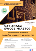 Plakat spaceru "Czy znasz swoje miasto?"