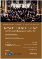 Plakat koncertu Scholi Sanktuaryjnej Akatyst