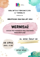 Plakat wernisażu wystawy BUM BUM ART