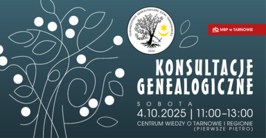 Plakat konsultacji genealogicznych