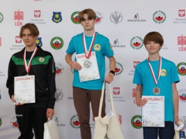 Adrian Baranowski i Hubert Słowik na podium Otwartych Ogólnopolskich Mistrzostw LOK w strzelectwie sportowym