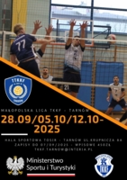 Plakat Małopolskiej Ligi TKKF w siatkówce