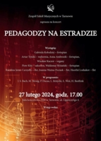 Plakat koncertu "Pedagodzy na estradzie"