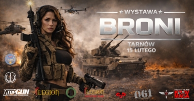 Plakat wystawy broni