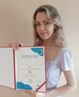Aleksandra Stojak z dyplomem
