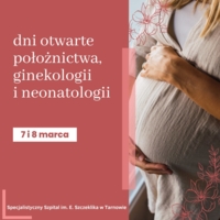 Plakat "Dni otwartych położnictwa, ginekologii i neonatologii"