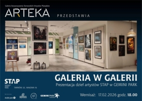 Plakat wystawy "Galeria w Galerii"
