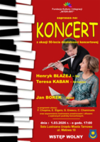 Plakat koncertu Teresy Kaban i Henryka Błażeja