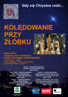 Plakat koncertów "Kolędowanie przy żłóbku"