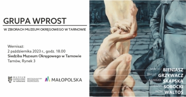 Baner wystawy „Grupa Wprost w zbiorach Muzeum Okręgowego w Tarnowie”