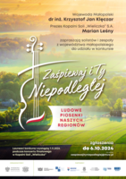 Plakat konkursu "Zaśpiewaj i Ty Niepodległej"