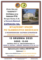 Plakat spaceru po Mościcach