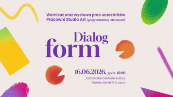 Plakat wystawy "Dialog form"