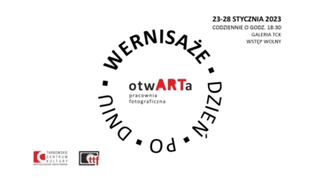 Plakat "Wernisaży dzień po dniu"