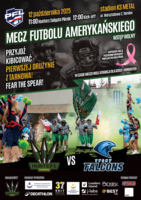 Plakat meczu futbolu amerykańskiego