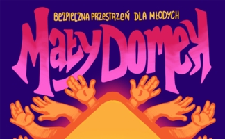 Plakat z napisem "Mały Domek"