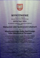 Dyplom dla MKS PM Tarnów