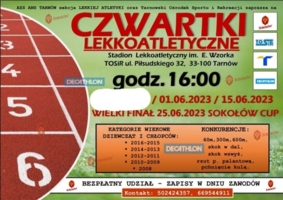 Plakat "Czwartków Lekkoatletycznych"