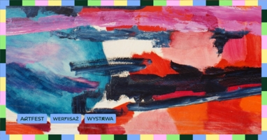 Plakat przedstawiający jedną z prac Joanny Srebro, której wystawę można oglądać w ramach ArtFestu