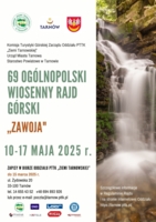 Plakat  69. Ogólnopolskiego Wiosennego Rajdu Górskiego „Zawoja”