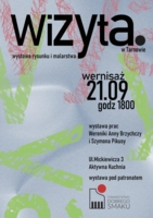 Plakat wystawy "Wizyta w Tarnowie"